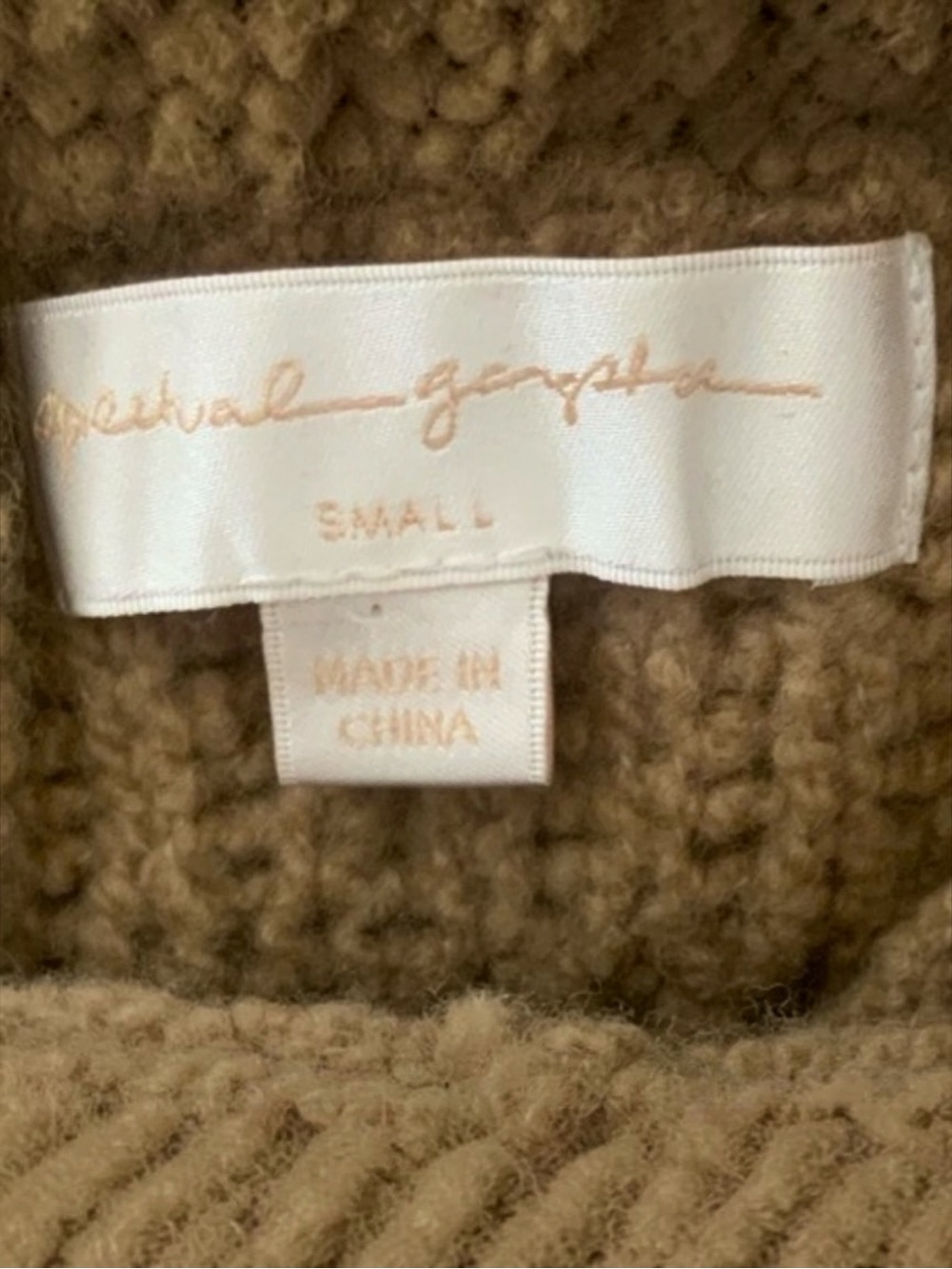 NEW Spiritual Gangster Cassey Wool Blend Open Crochet Cardigan Oatmeal Small - Picture 11 of 16